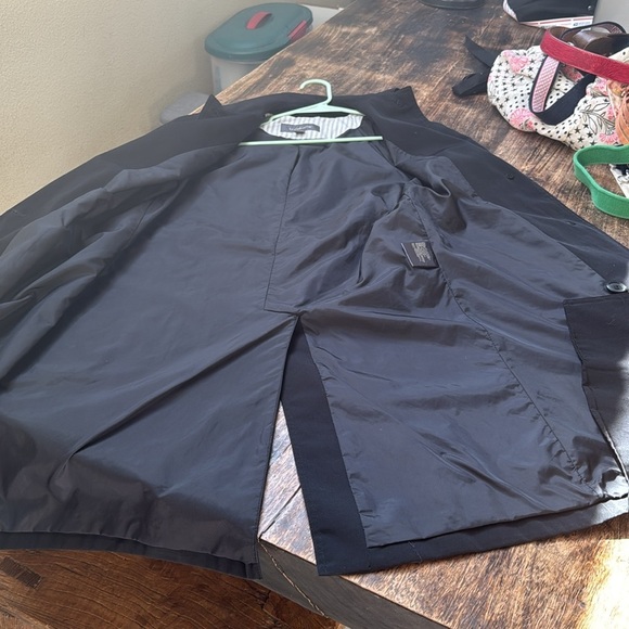 Liz Claiborne size small Black Trench Coat - Picture 9 of 12